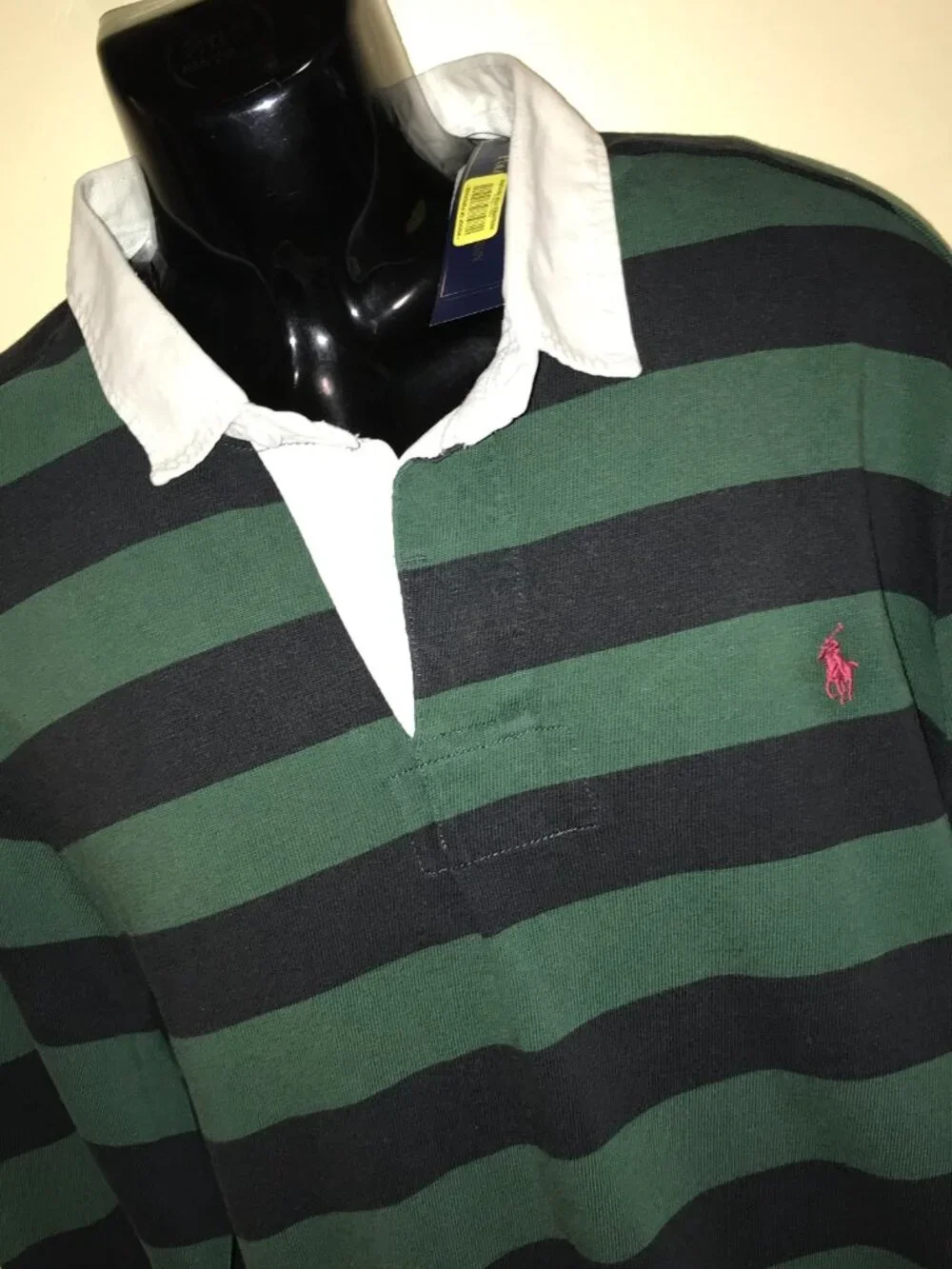Men's Polo Ralph Lauren Custom Fit Long Sleeve Rugby Polo Shirt-Size 2XL - Picture 13 of 13